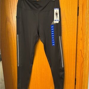 adidas Black Aeroready Primegreen Running 7/8 Leggings high rise
